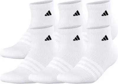 adidas Men's Superlite 3.0 Quarter Socks  6-Pack