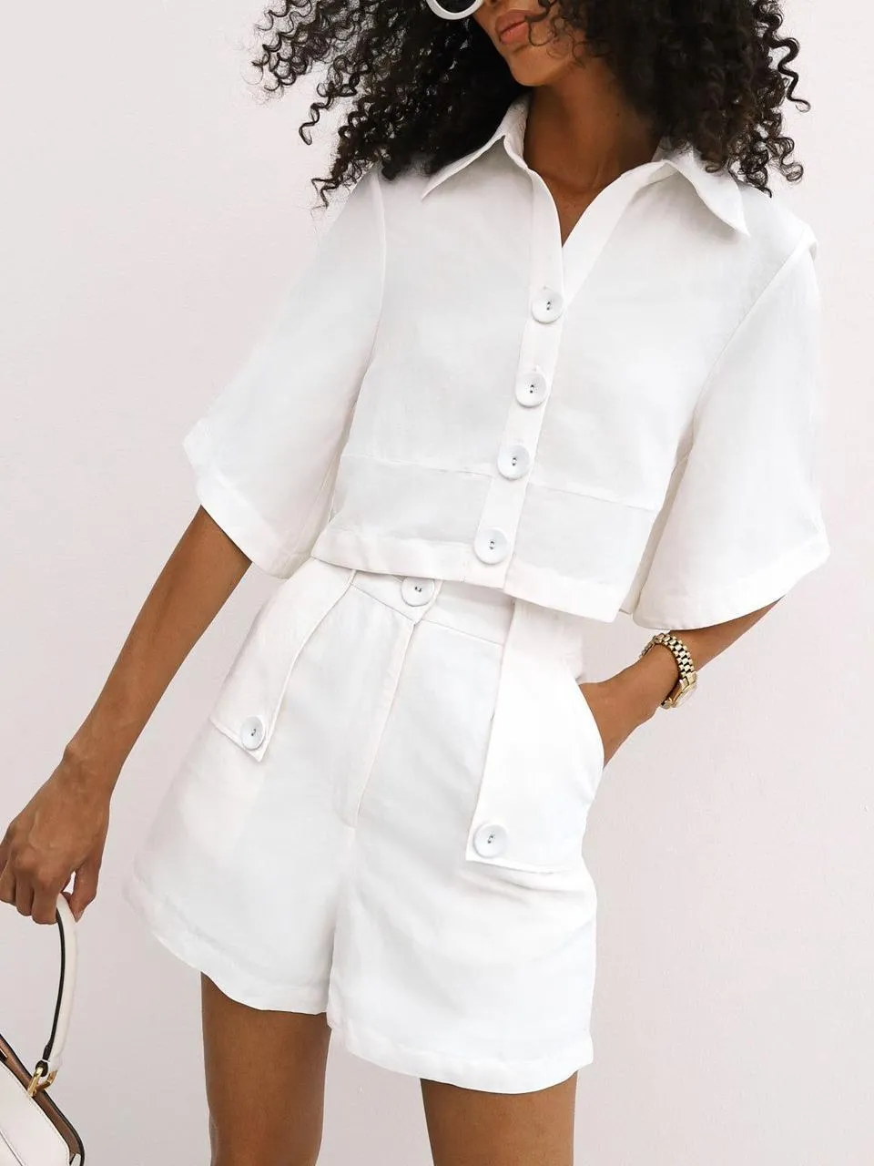 Antalya Wide Sleeve Premium Day Shirt | White