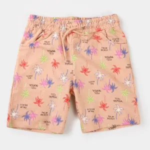 Boys Terry Short Summer Time - Scallop