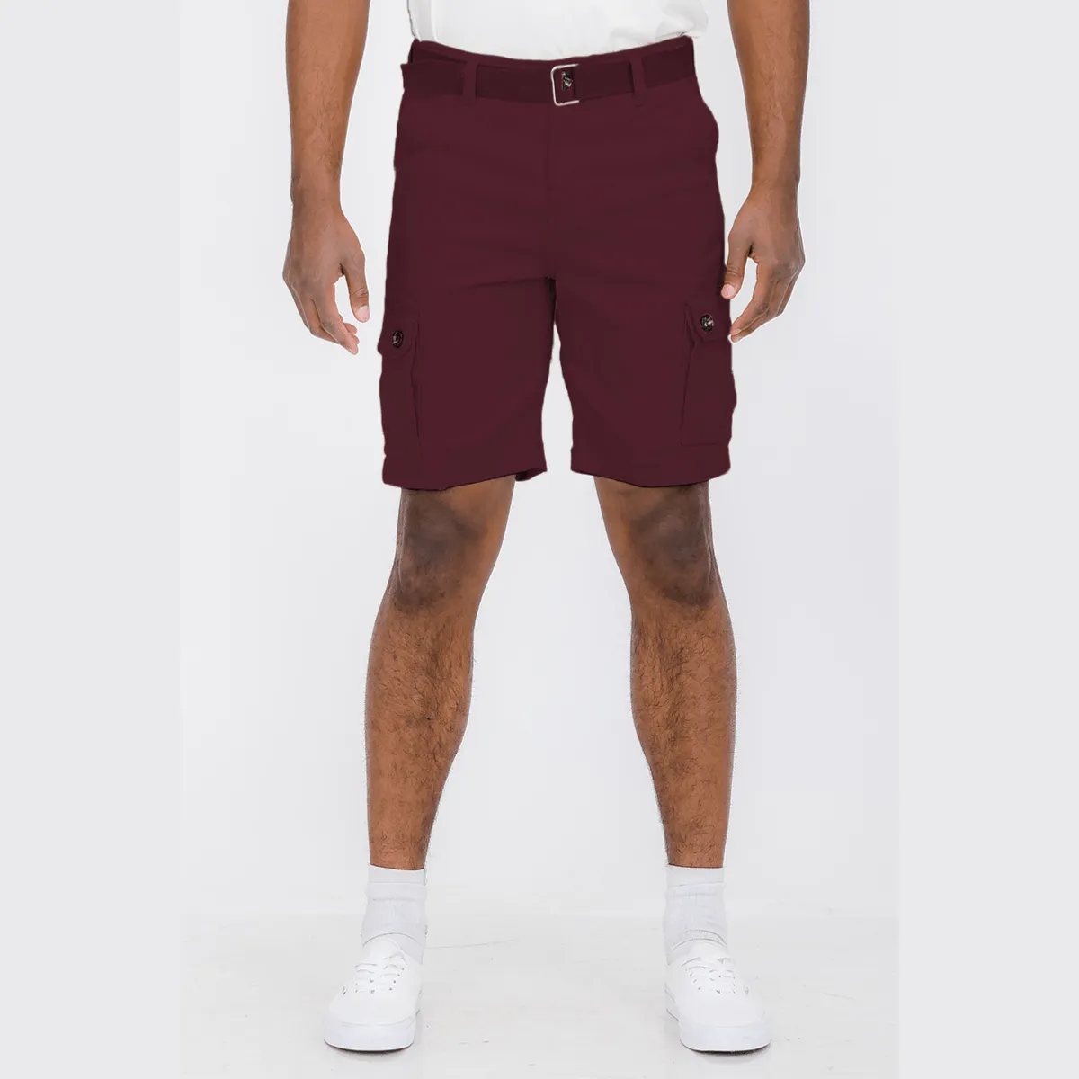 Burgundy Cargo Shorts