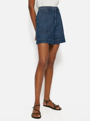 Denim Patch Pocket Shorts | Blue