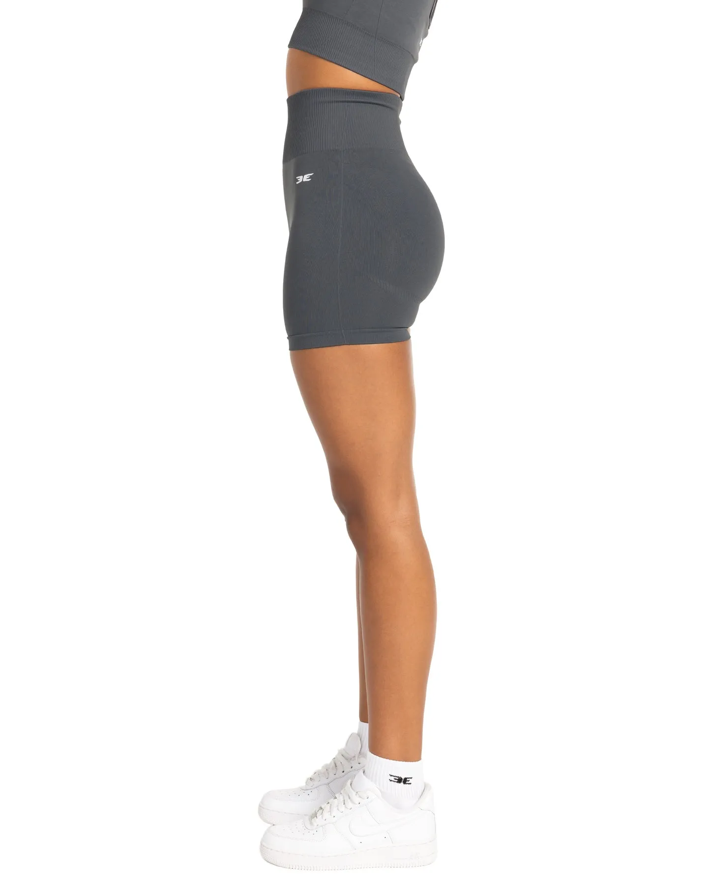 Elite Seamless V2 Shorts - Grey (Subtle Scrunch)