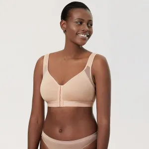 Extra Back Support Posture Wireless Apricot Full Coverage Bra