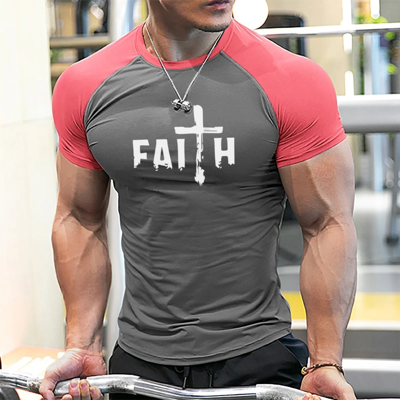 FAITH QUICK DRY MOISTURE WICKING RAGLAN GRAPHIC TEE