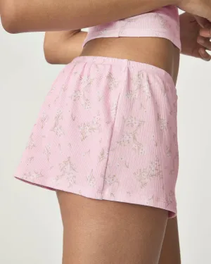 Garden Party Ribbed Sleep Short