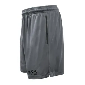 Lambda Chi 7in Grey Pocketed Shorts