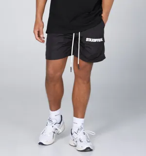 Mens Triple S Nylon Shorts - Black