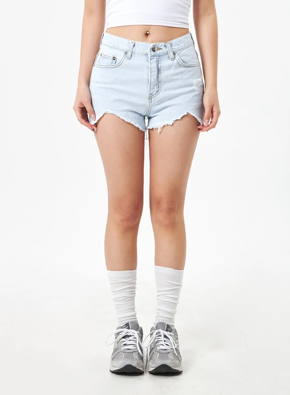 Mid-Rise Denim Shorts CA305