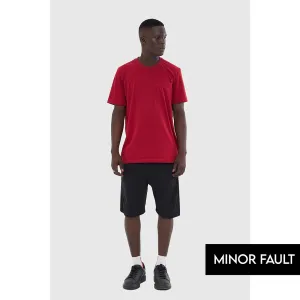 (Minor Fault) Black Relaxed Fit Shorts