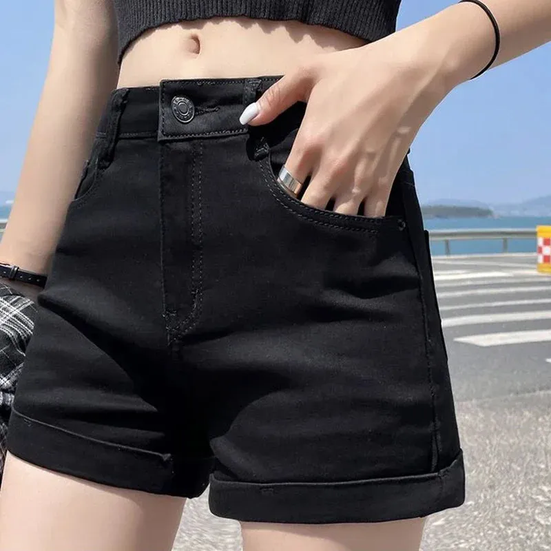 New High Waist Casual Streetwear Fashion Slim Short