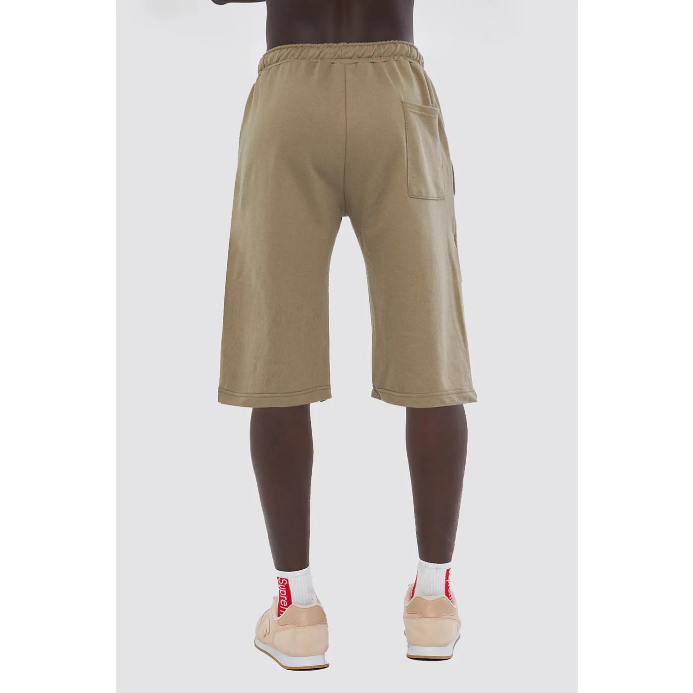 Olive 3/4 Relaxed Fit Shorts