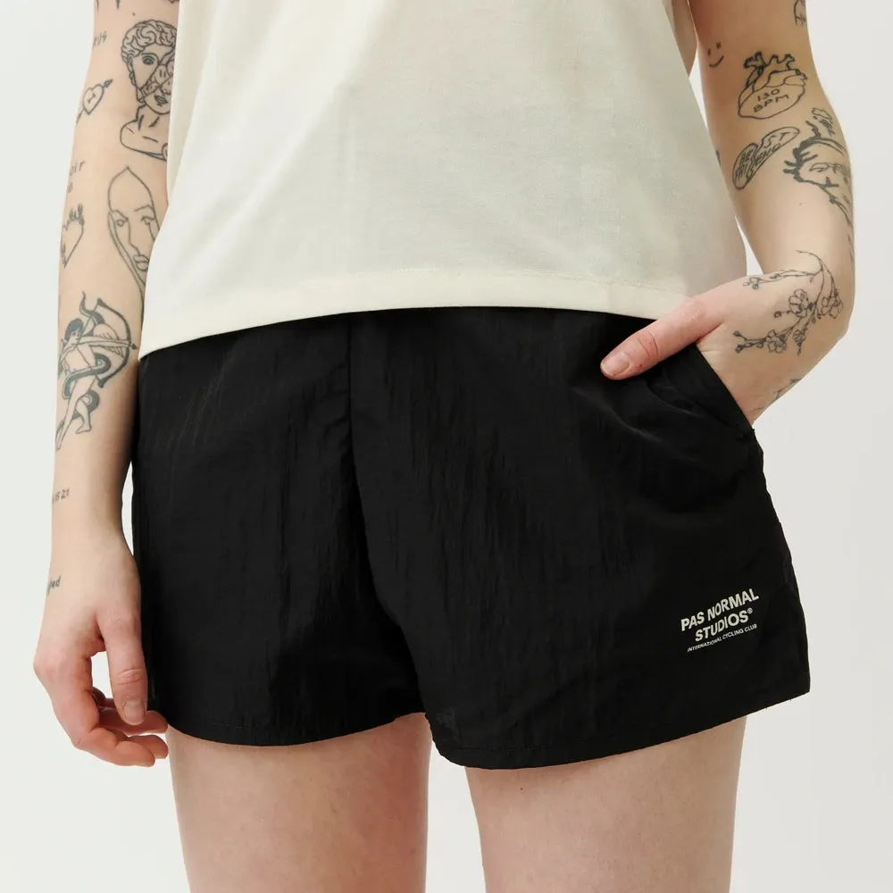 PAS NORMAL STUDIOS Off Race Ripstop Women Shorts - Black