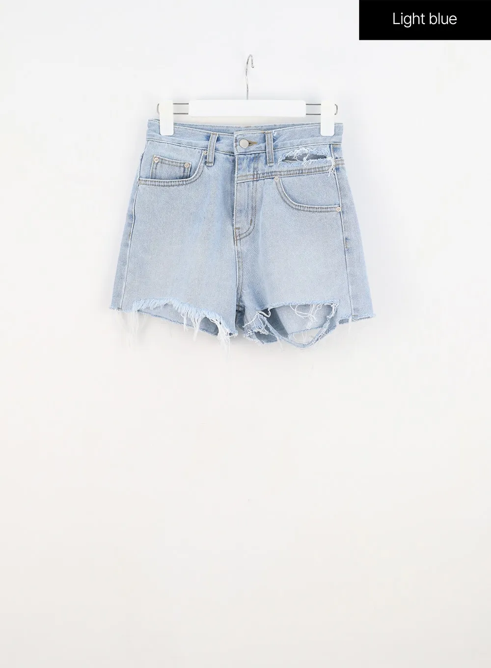 Ripped Denim Shorts BY303