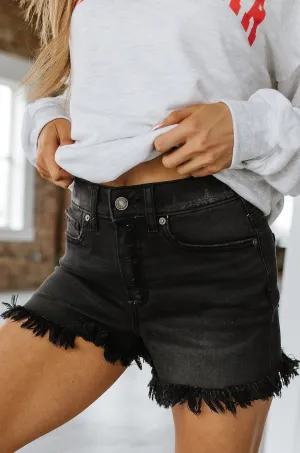 SALE - Via Black Denim Shorts | Size XL