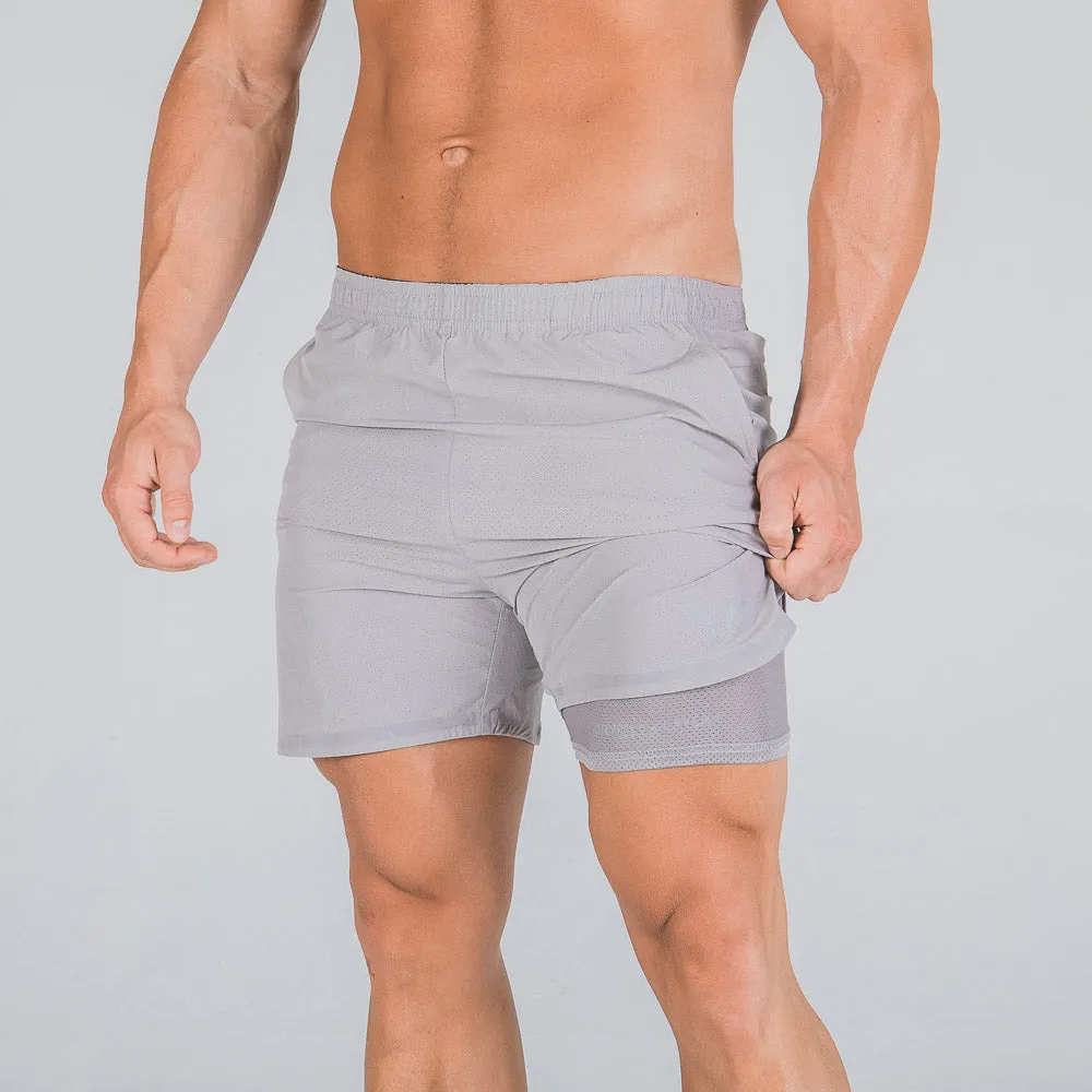 SQUATWOLF Men's 2-in-1 Dry Tech Shorts