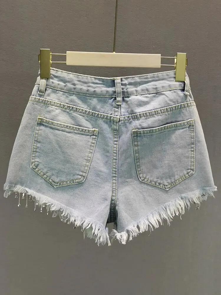 Tassel Personality Denim Shorts