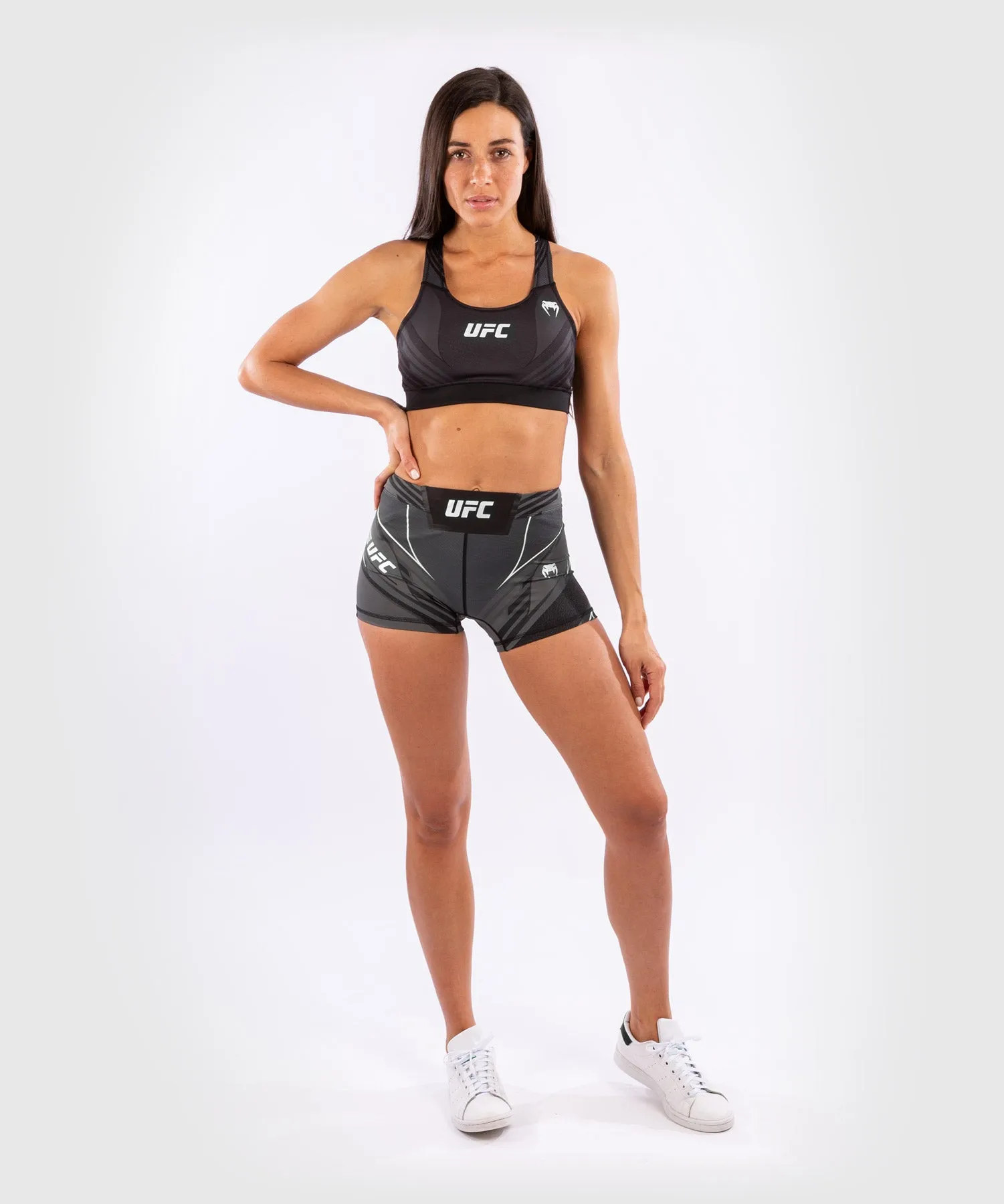 UFC Venum Authentic Fight Night Women's Vale Tudo Shorts - Short Fit - Black