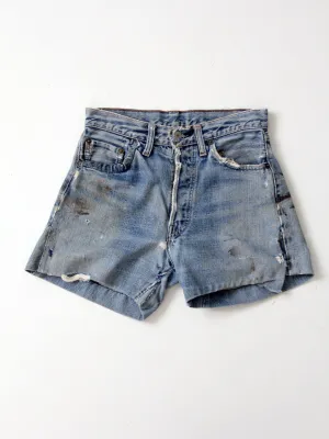 vintage Levi's big E denim shorts, W 28