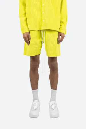 Wide Corduroy Shorts - Volt