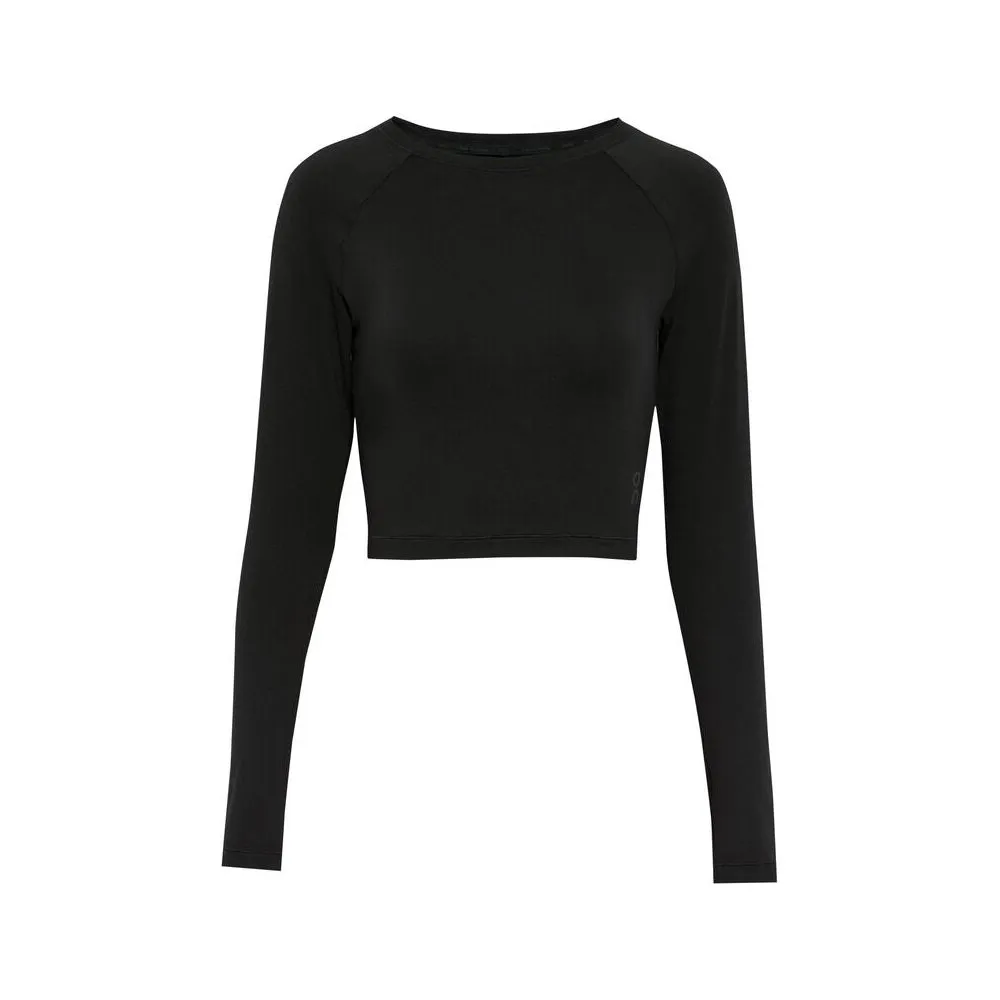 Womens Movement Long-T Crop - Black